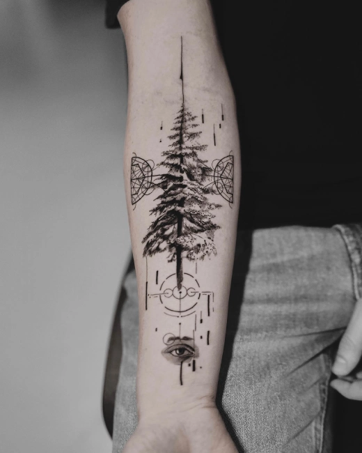 Pine tree tattoo ideas