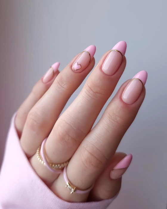 light pink french tip