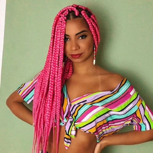 Pink Hairstyles braids