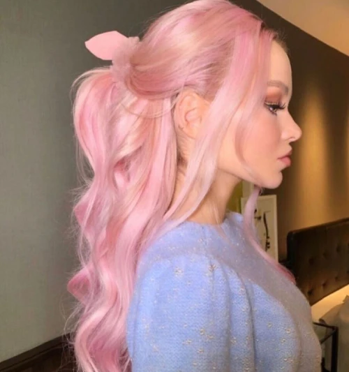 Pink hair color