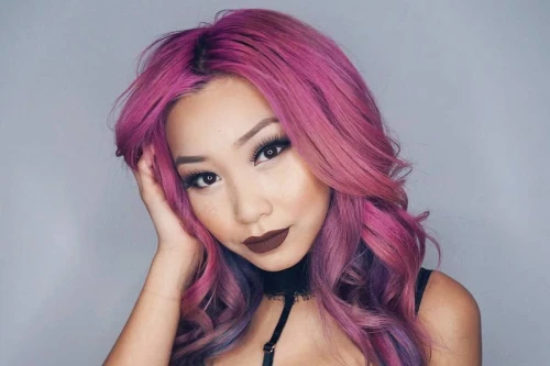 Light Purple Pink hair color