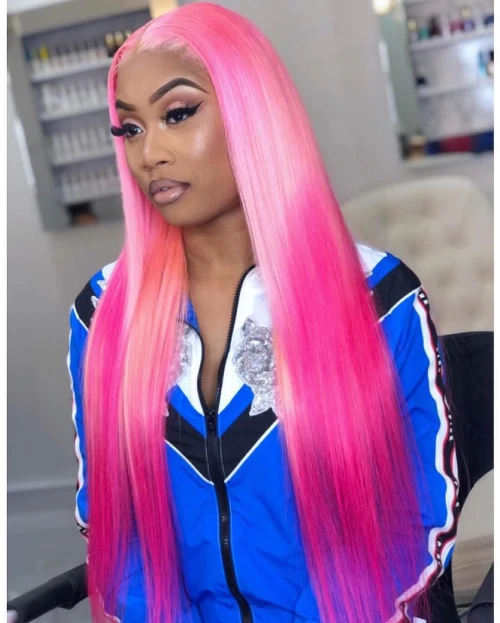 Ombre Pink Hair for Black Women with light and Bright colors