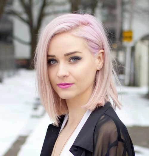 Pink Hairstyles for short hair