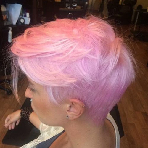 Pink Hairstyles for short hair