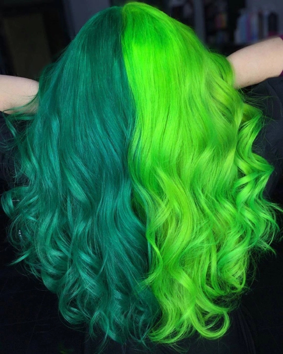 lovely green hair