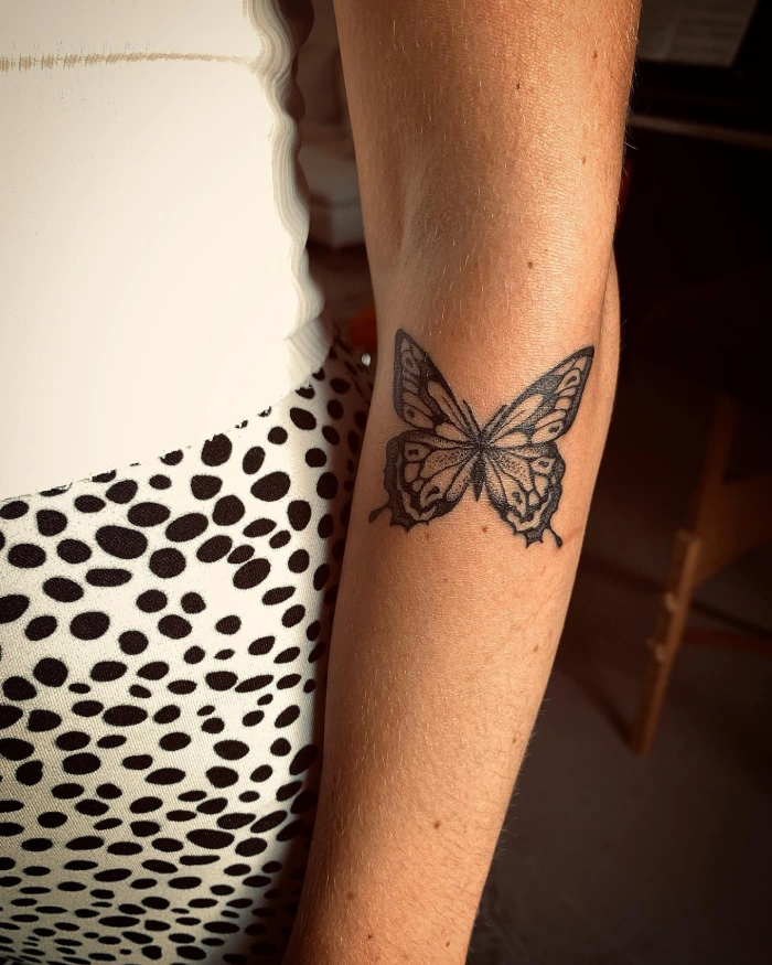 butterfly on the arm