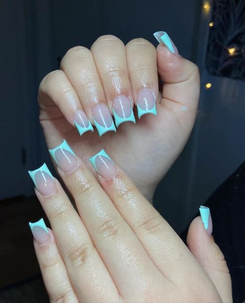 Classy Short French Tip Nails