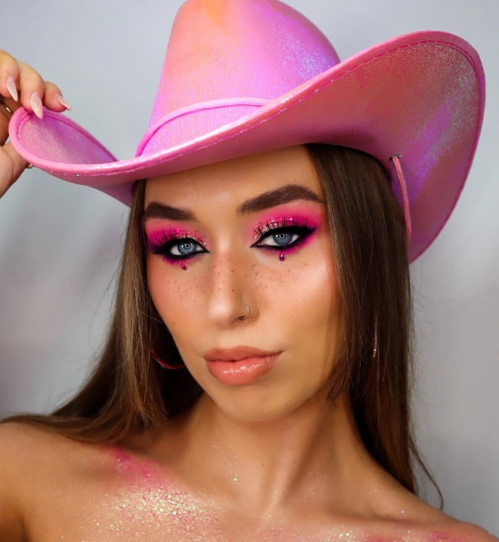 Modern barbie makeup