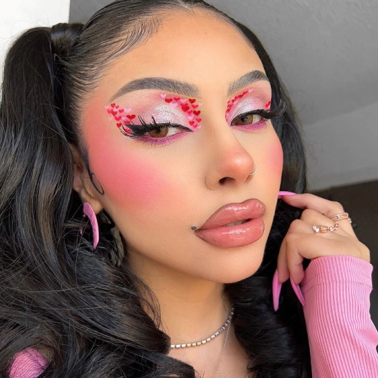 pretty pink makeup