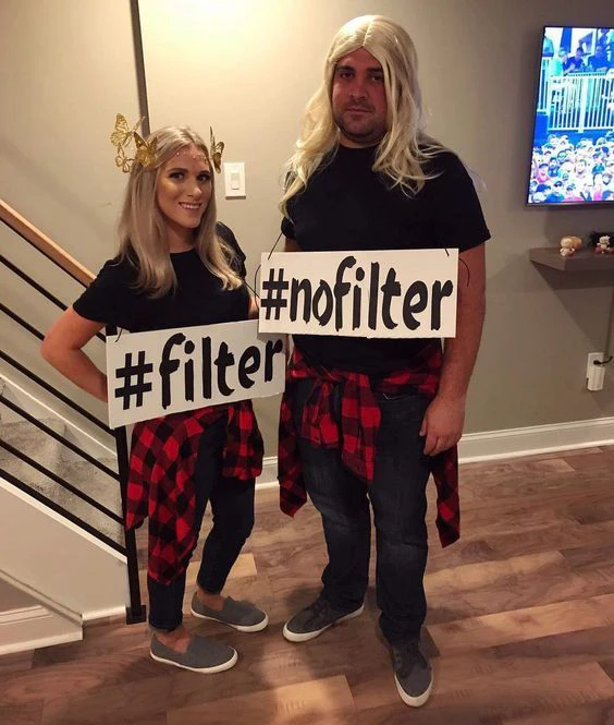 Bff Couples Costume for Halloween Filter and Nofilter