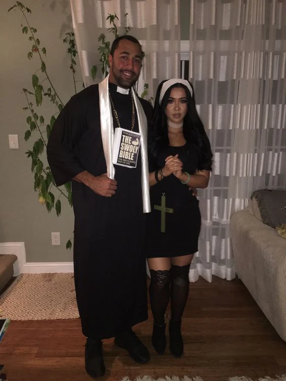 Priest and Nun Halloween Costume Couples