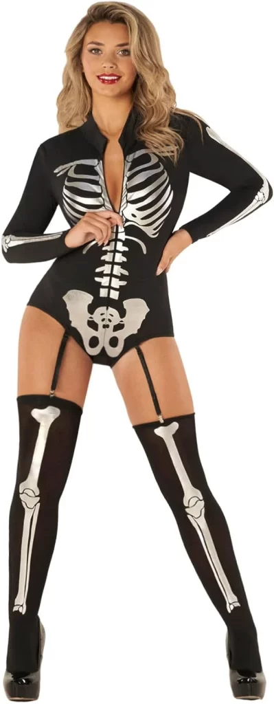 Skeleton Bodysuit Womens Bodysuit Halloween Costumes