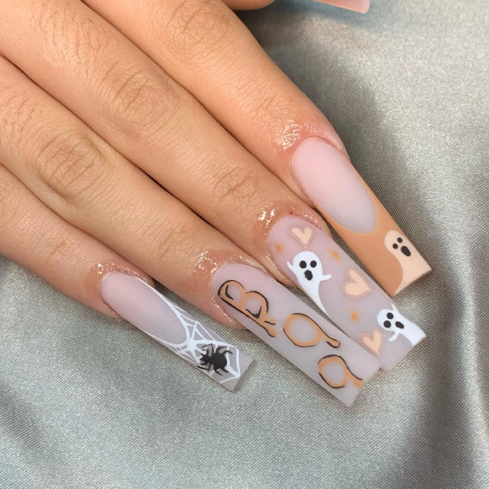 French Tip Ghost Nails