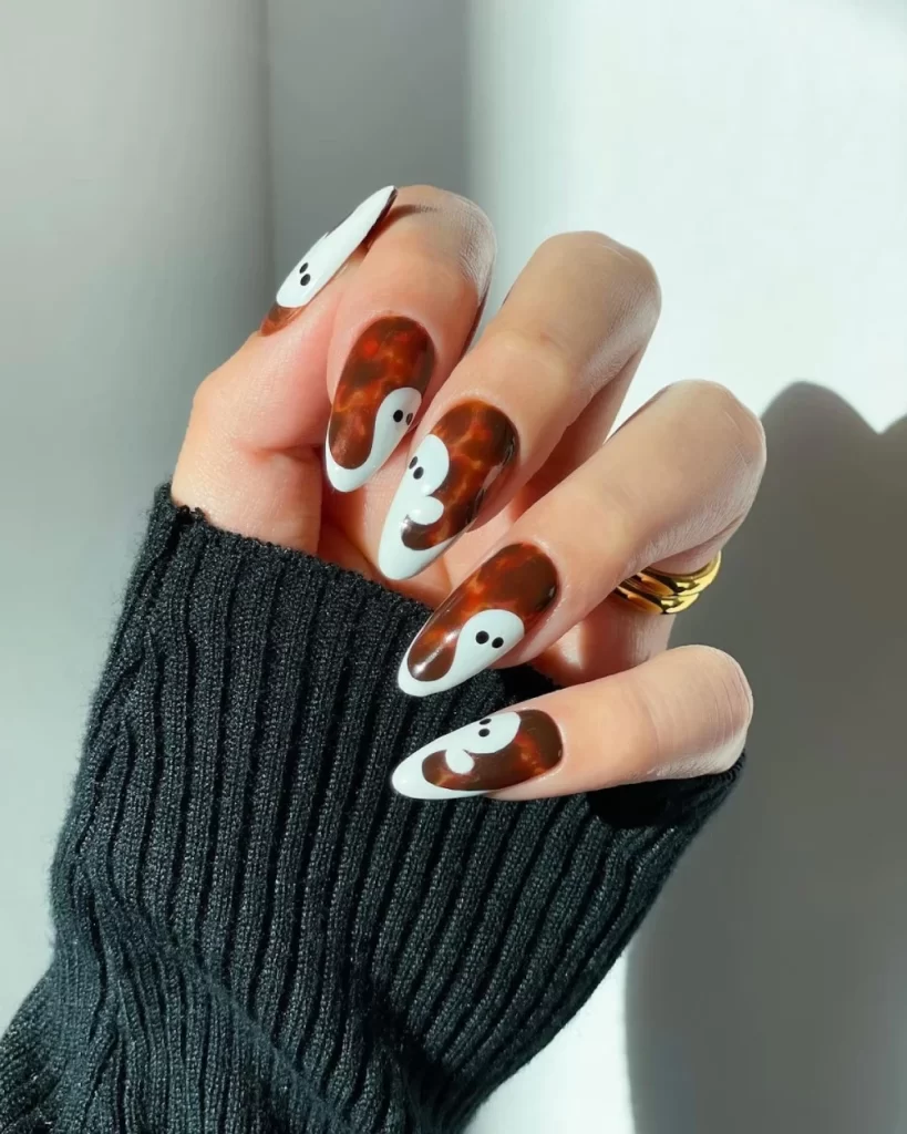 ghost nails design