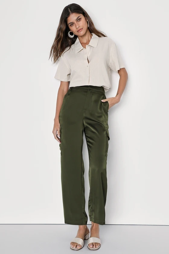 Olive Green Cargo Pants