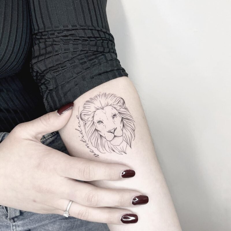 16 Lion Tattoo Forearm Designs For Women - Inspired Beauty