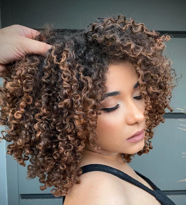 long curly stacked bob