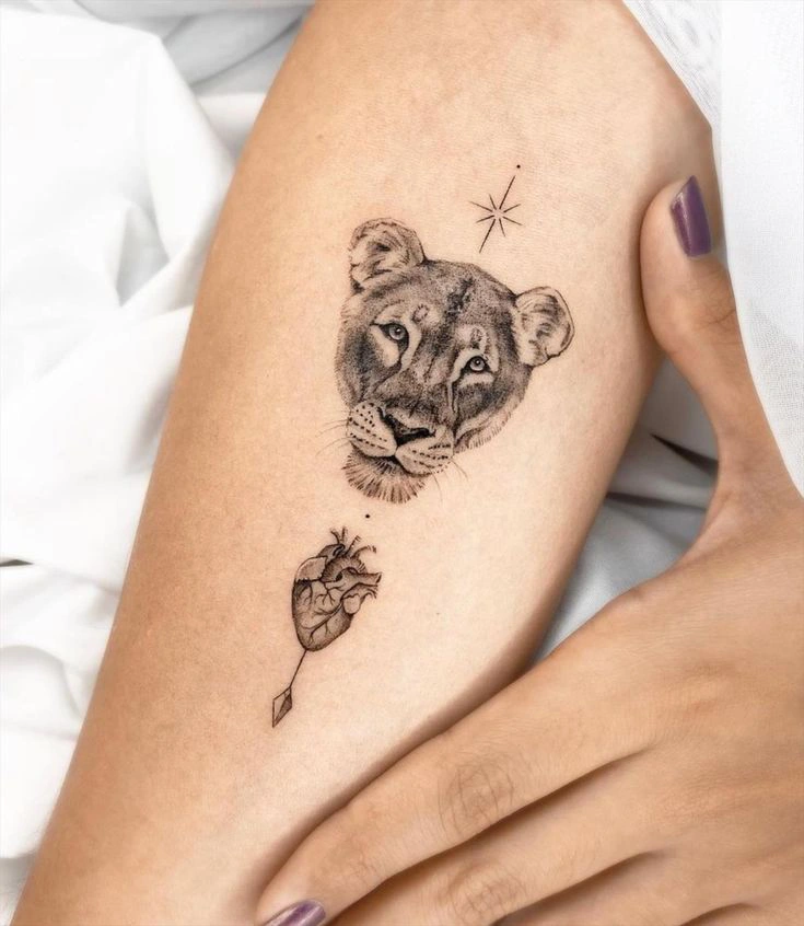 lion tattoo forearm