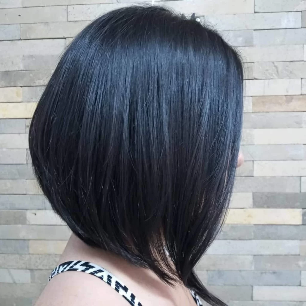 Long Side View Stacked haircut