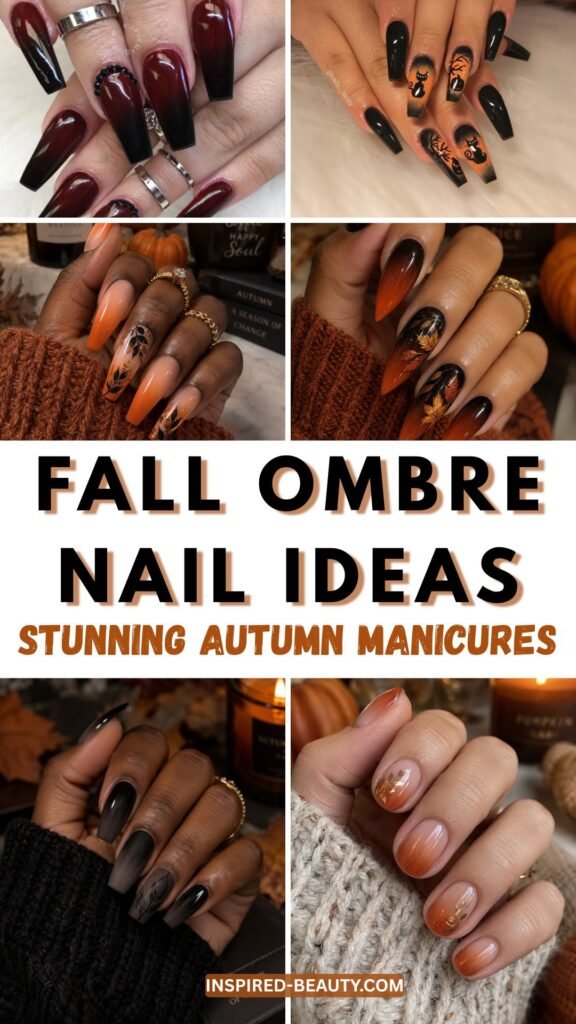 Fall ombre nails