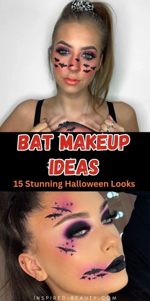 Bat Makeup for Halloween