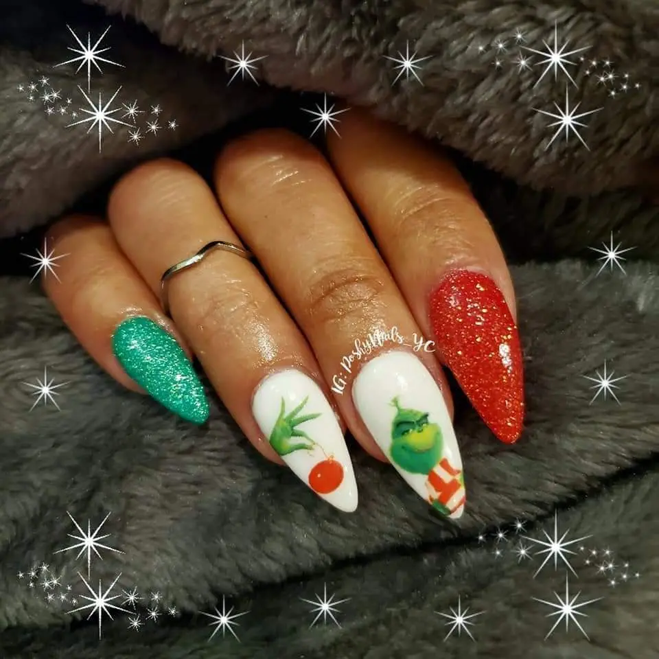 stiletto nail art