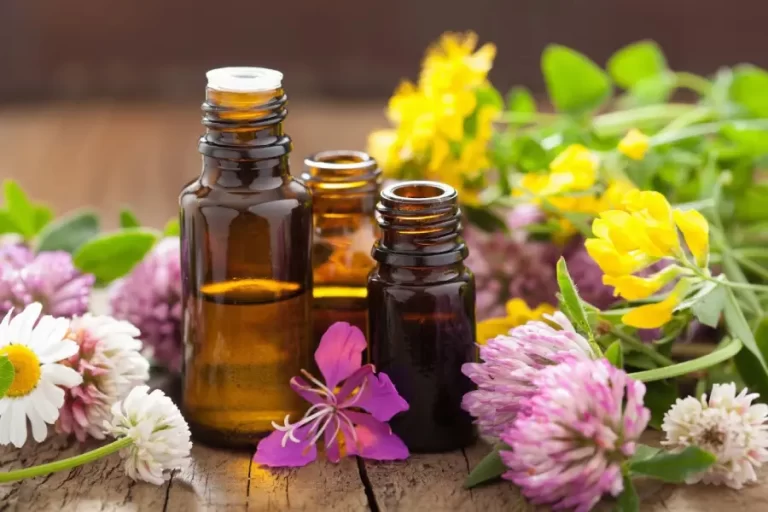 essential oils and flowers