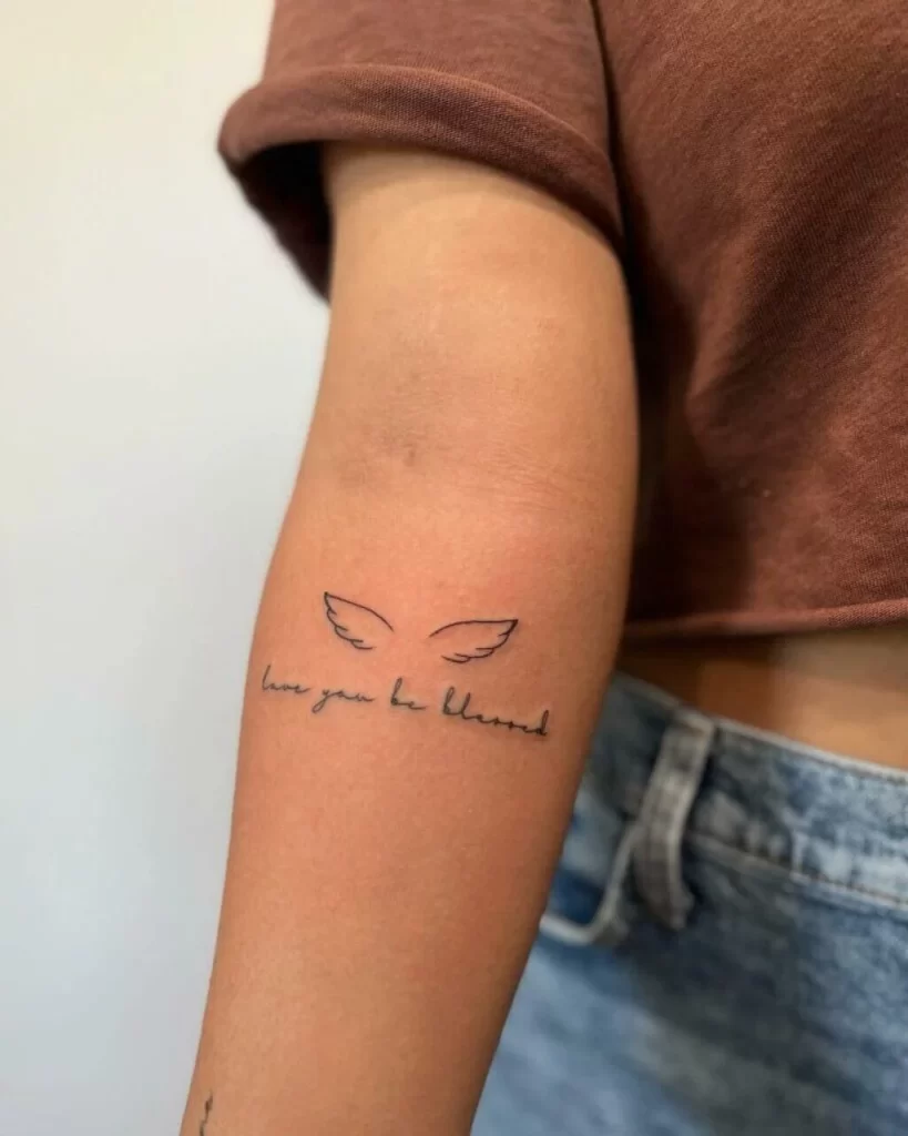 Small Wings with Quote