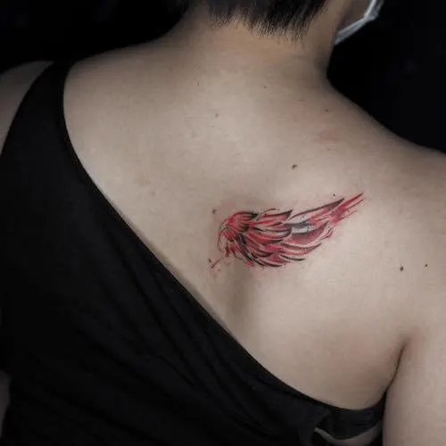 single wing tattoo