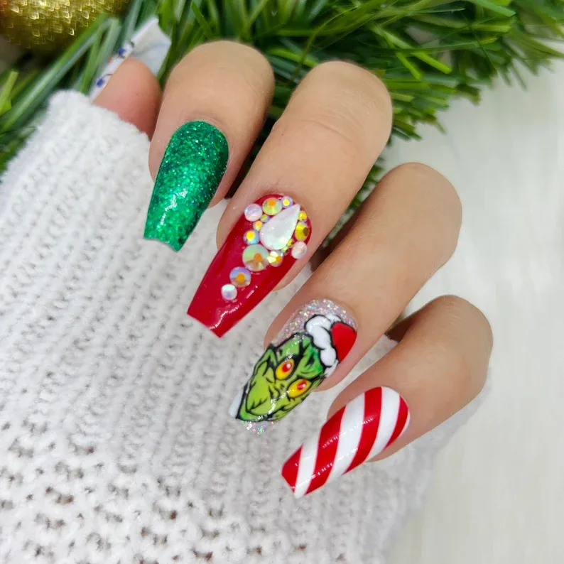 grinch nails