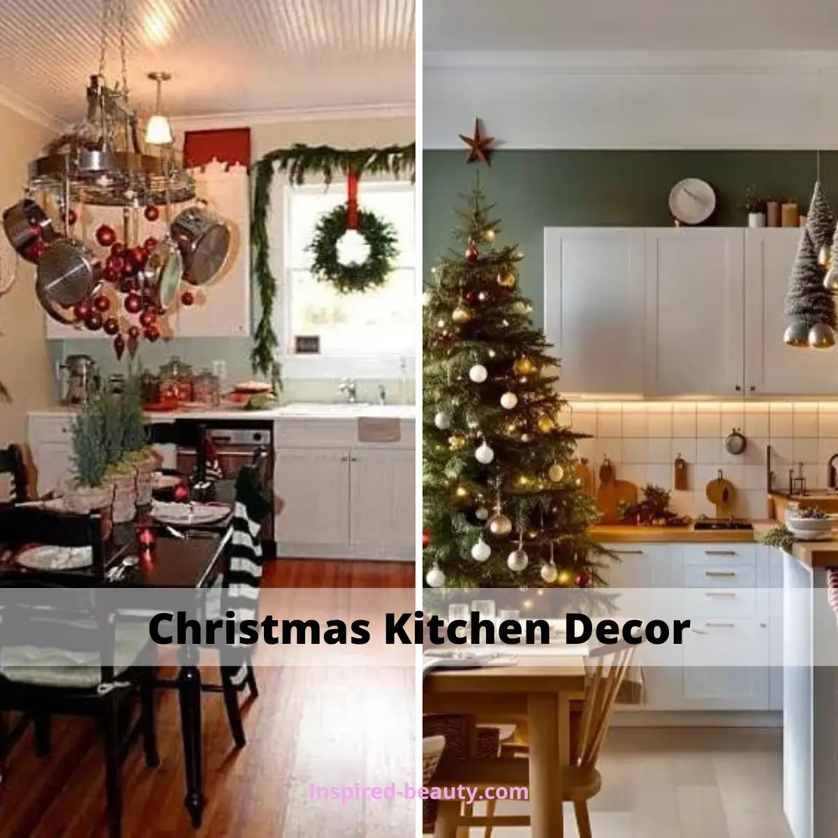 30+ Easy Christmas Kitchen Decor Ideas for The Holiday - Inspired Beauty