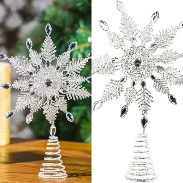 Snowflake Tree Topper Ornament