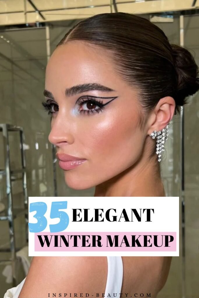 Elegant winter makeup