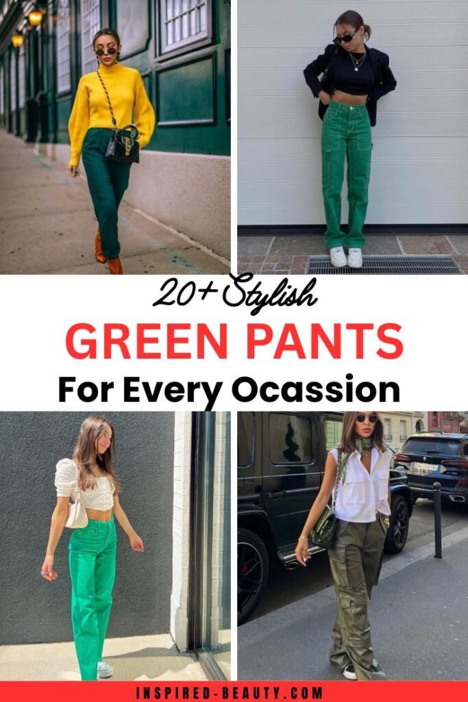 What to wear with green pants, Outfit ideas with green pants