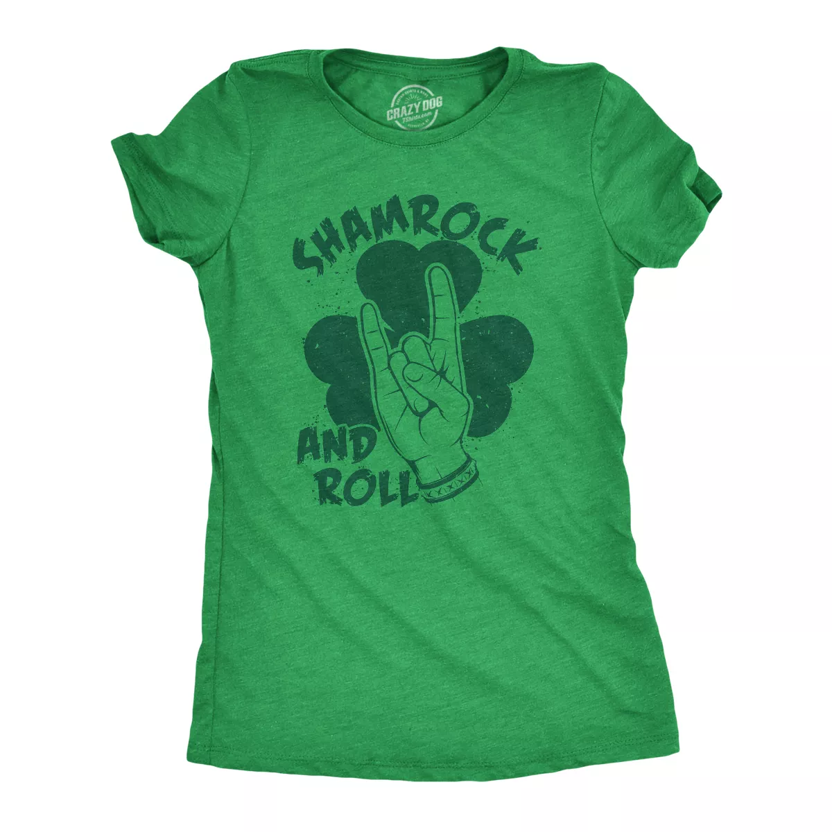 Funny T Shirt Shamrock And Roll St Patricks Day Graphic