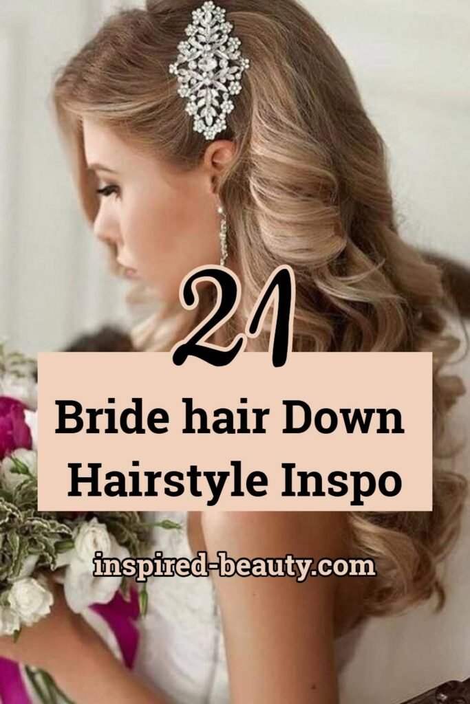 Bride hair Down Hairstyle Inspo