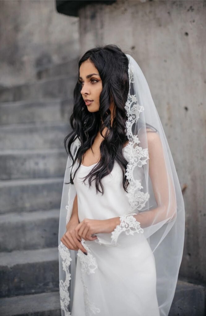 Effortless Tousled Waves for Brides