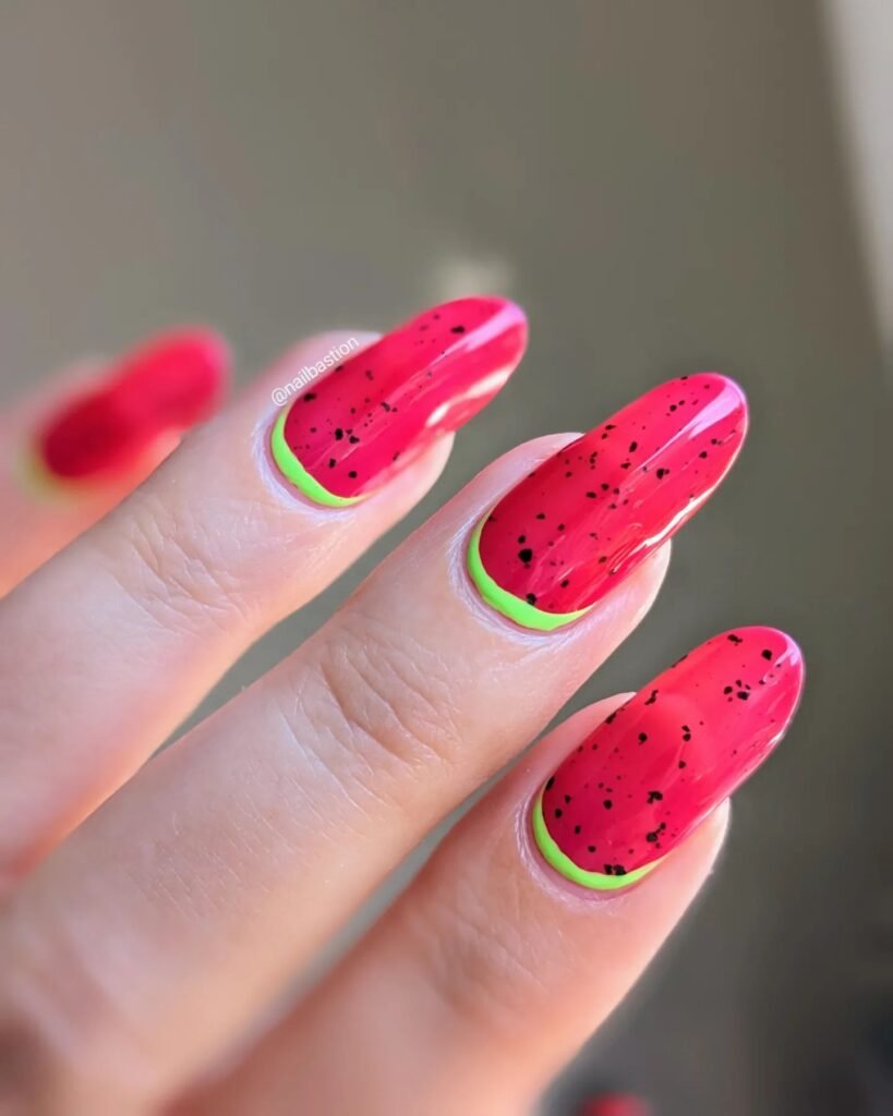 Try these creative watermelon nail designs for a unique look.