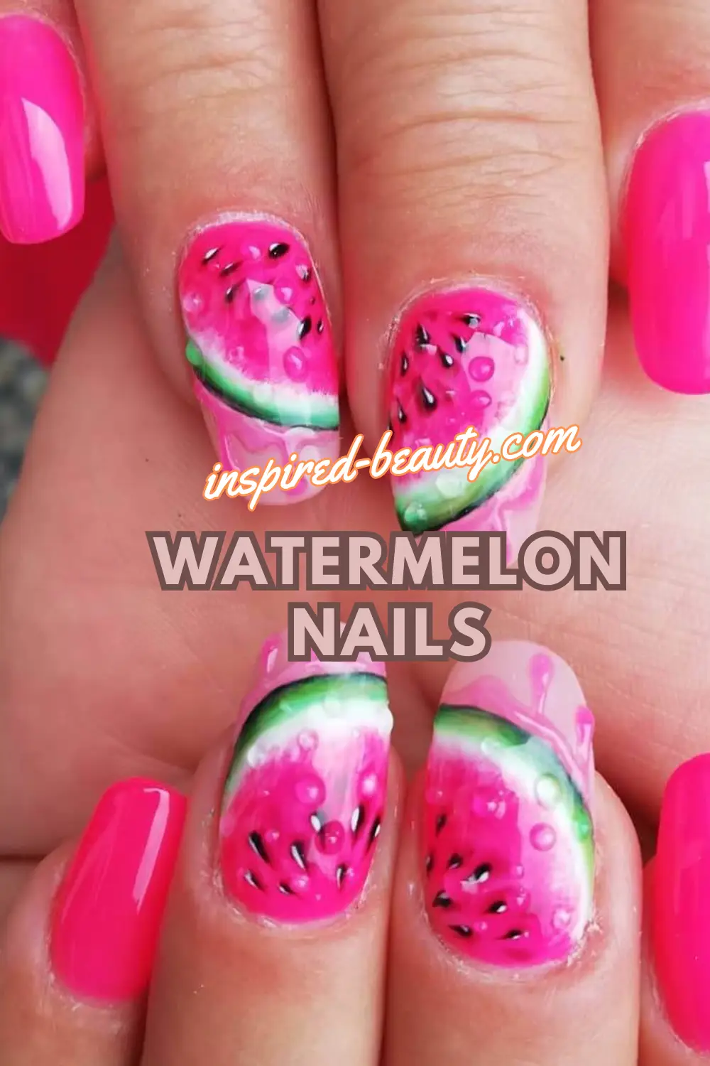 Watermelon Nails