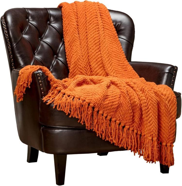 Premium Textured Knit Throw Blanket