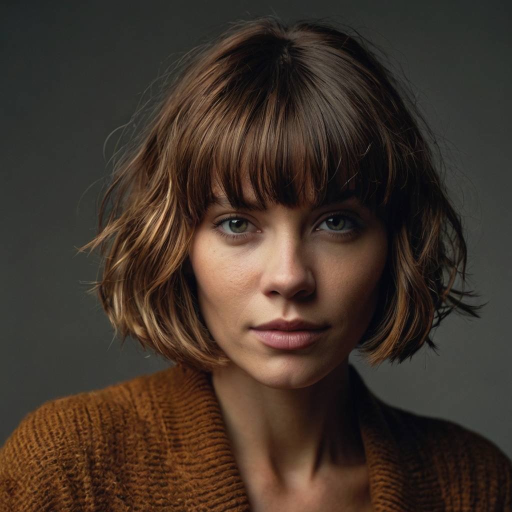 Shaggy Bob for Fine Hair