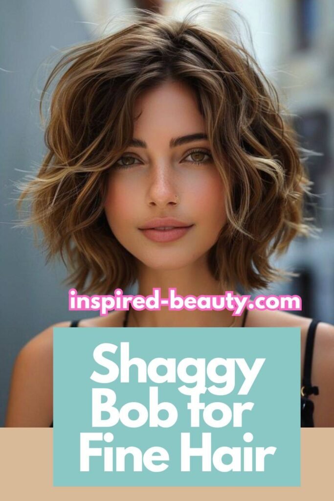 Shaggy Bob for Fine Hair: The Perfect Hairstyle for Fuller, Voluminous Locks