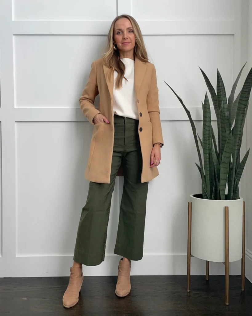 Tailored Coat with Cropped Trousers