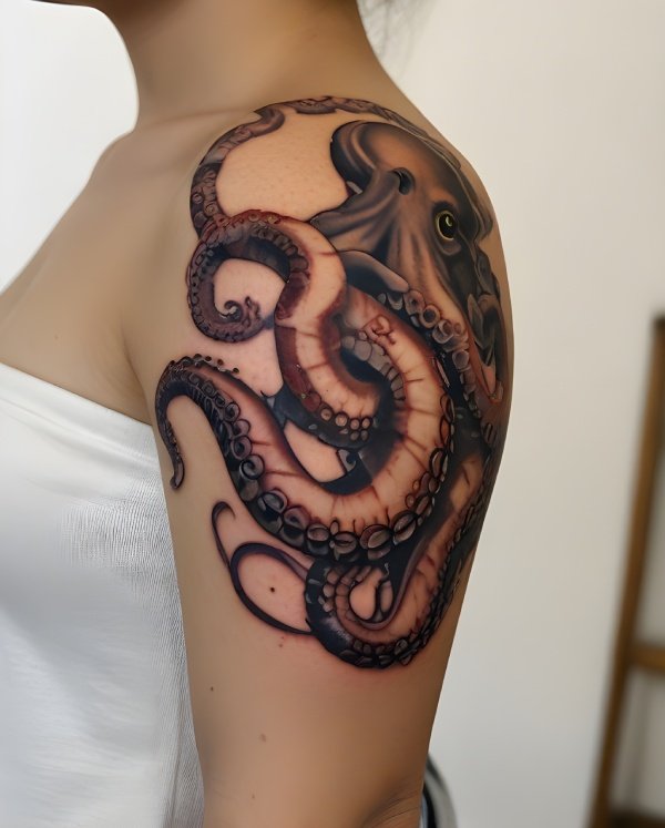 15 Octopus Tattoos and Drawings with Images