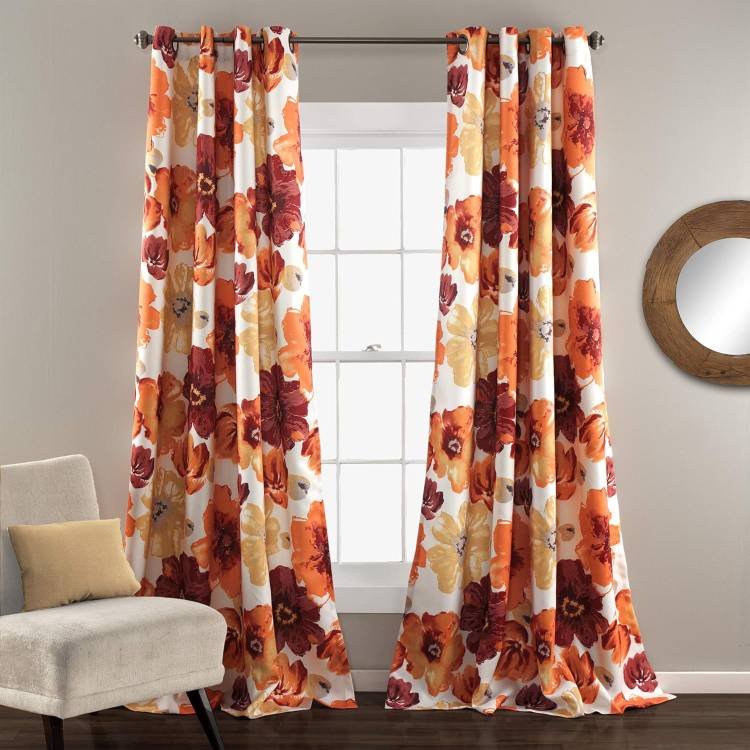 Fall Floral Curtains