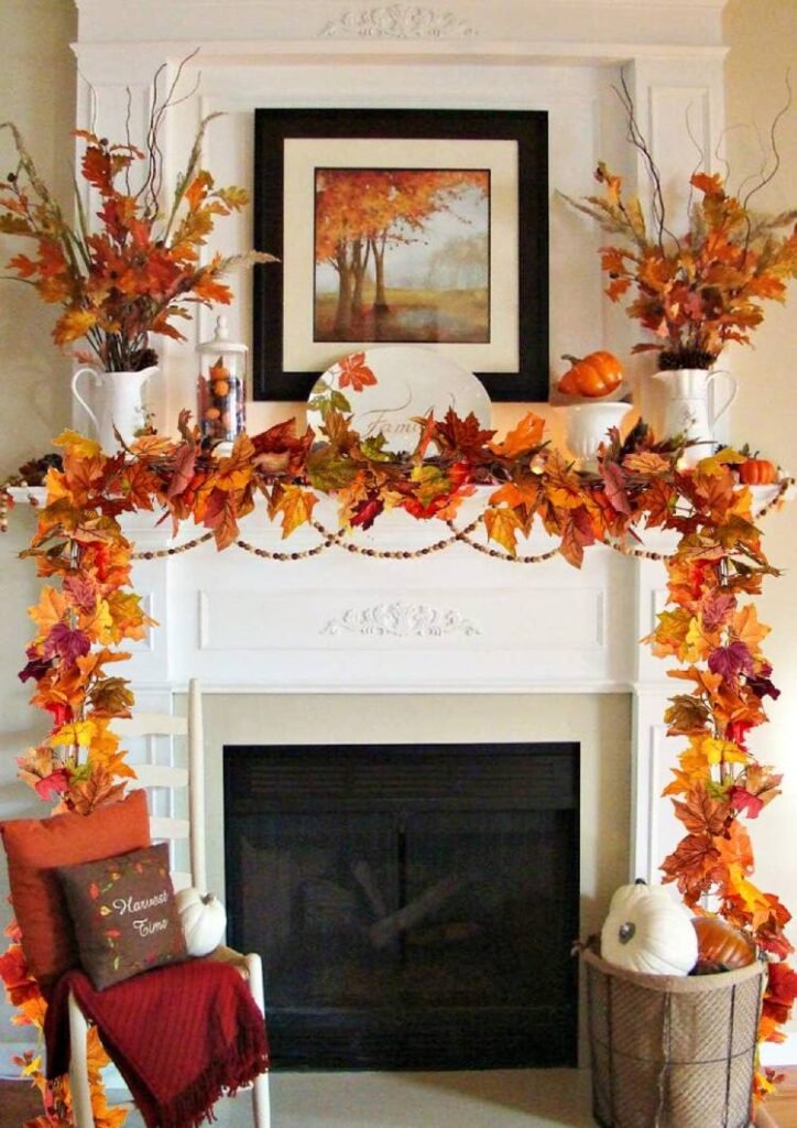 Fall Room Aesthetic Leaf Garlands