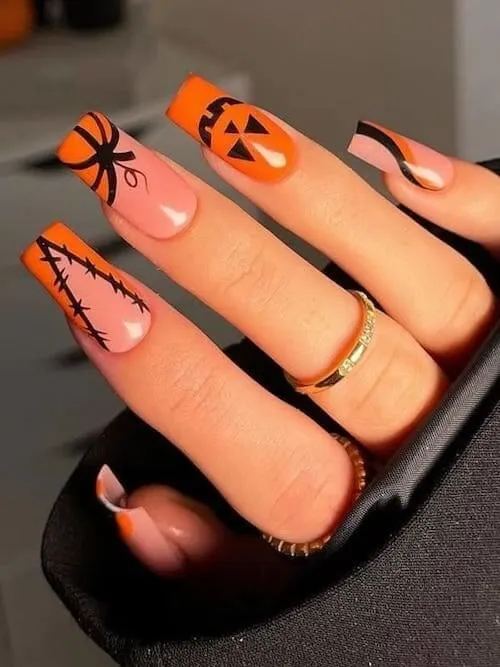 pumpkin nails