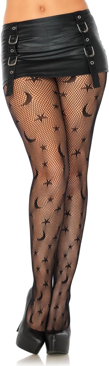 Leg Avenue womens Dark Alternative Fishnet Tights