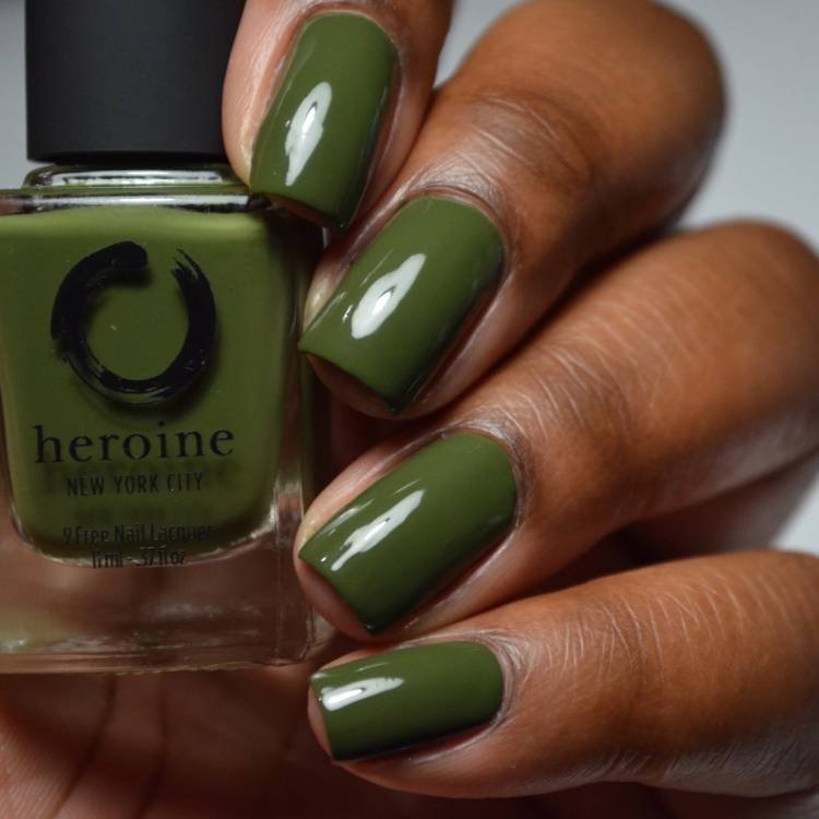 Olive Green Nails