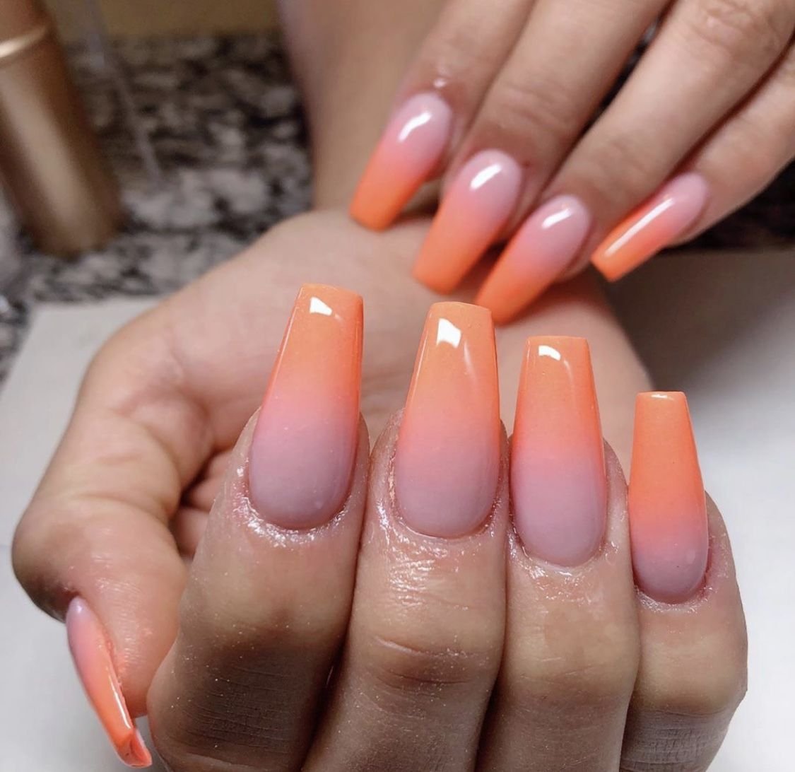 Ombre Sunset Nails